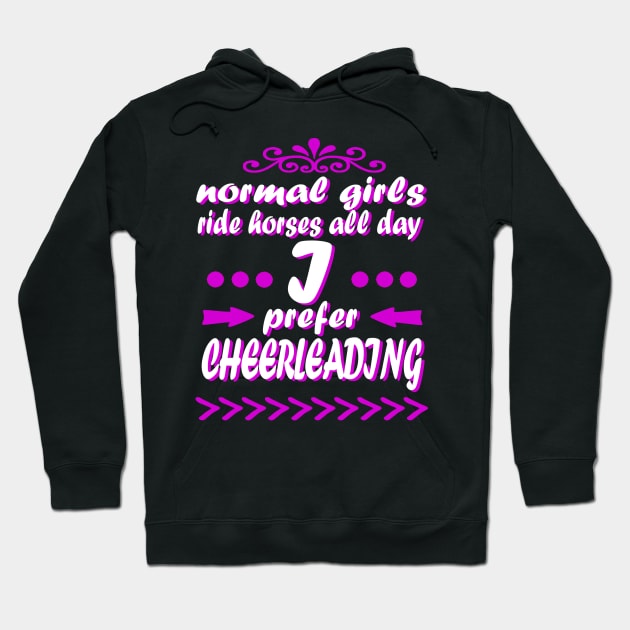 Cheerleaders Base Sports Girls Team Hoodie by FindYourFavouriteDesign